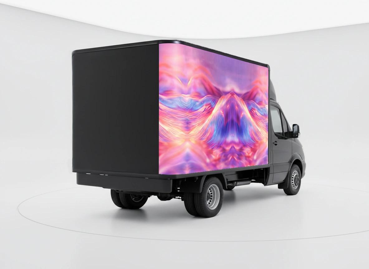LED truck side screen configuration