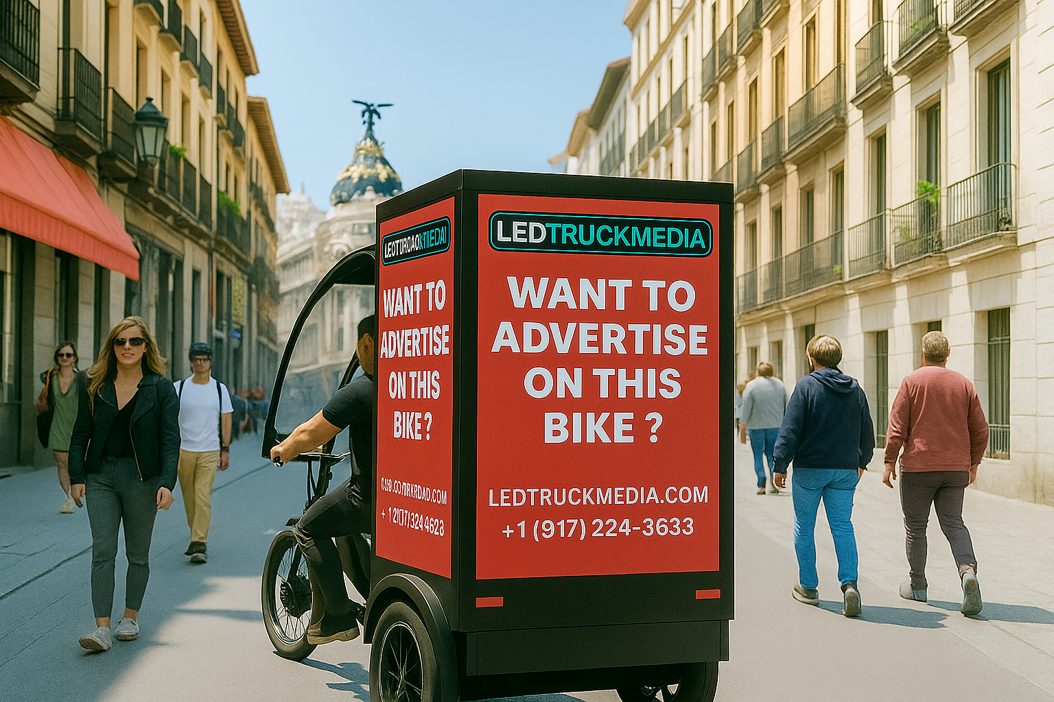 LED Bike Advertising